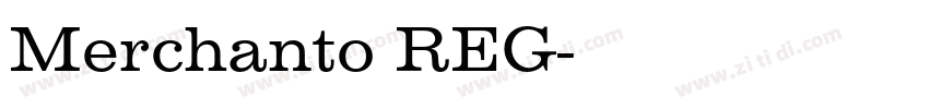 Merchanto REG字体转换